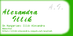 alexandra illik business card